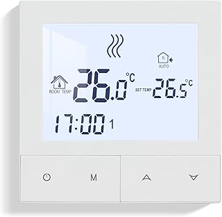 Beok Thermostat Fussbodenheizung Wasser, Thermostate Heizung Digital Raumthermostat Fußbodenheiz…