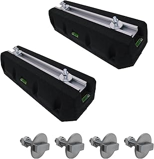 Bodenkonsole für Klimaanlage & Wärmepumpe mit Wasserwaage 450 mm Antivibrationsrahmen 400 kg be…