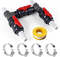 Bypass Set für Wärmepumpen Ø 50 mm, Pool Anschluss Set inkl. 32mm & 38mm Schläuchen und Adapt…