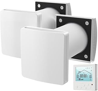 Eco Smart DZ Easy+ Wohnraumlüftung – Doppelgerät inkl. Controller, F7-Filter, Wärmerückgewi…