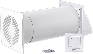 150mm Dezentrale Lüftungsanlage mit Wärmerückgewinnung – Wandlüfter mit Schalter – Lüftung m…