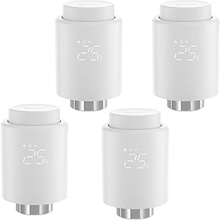 SONOFF TRVZB Zigbee Smartes Heizungsthermostat,4 Stück Smarte Heizkörperthermostat, Energiespar…