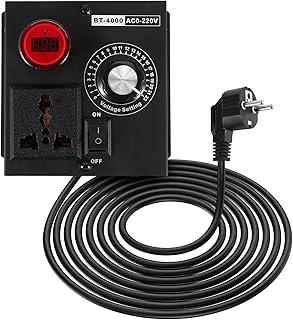 Drehzahlregler 230V AC 9A 4000W – Spannungsregler für Lichtsteuerung, Temperatursteuerung, Gesch…