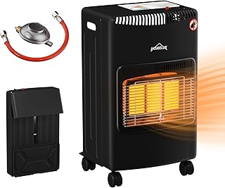 Gasheizung für Innenräume,HOMELUX Gasheizung 4200 Watt gasofen für innenräume inkl. Schlauch …