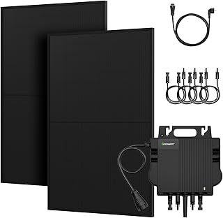 Powerness® 900Wp Balkonkraftwerk Basic Kit – Growatt NEO 800W Mikro-Wechselrichter, 2× JA Sol…