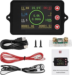 Batterie Monitor Multifunktionaler Batteriemonitor Farbbildschirm DC8-100V Stromstärke Spannung …