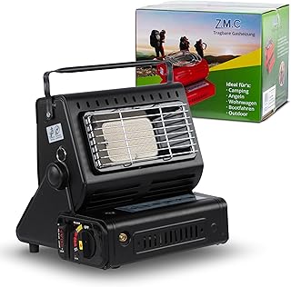 Z.M.C 2-in-1 Tragbare Gasheizung und Gaskocher mit LPG Anschluss, Camping Heizung 1,3 kW, Gasheiz…
