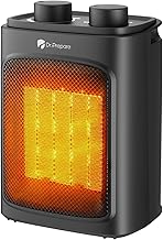 DR.PREPARE Heizlüfter Klein, 1500W Heizung Elektrisch mit Thermostat, 3 Heizmodi, PTC Schnellhei…