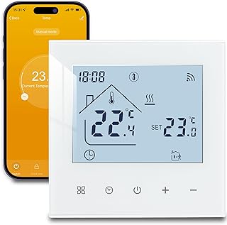 Beok WiFi Raumthermostat Fußbodenheizung, Wasser Heizungsthermostat Smart Home Thermostate Fussb…