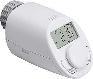 Eqiva Elektronik-Heizkörperthermostat Model N mit Boost-Funktion und leisem Kompaktgetriebe, 102…