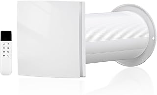 100mm Dezentrale Lüftungsanlage mit Wärmerückgewinnung – Wandlüfter mit Keramikkern & Fernb…