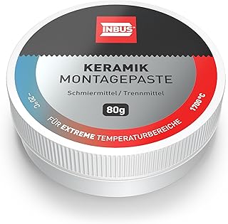 INBUS® 75107 Keramik Montagepaste, metallfreie Keramikpaste anti-seize (für Bremsen und Schraub…