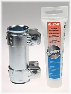 BayWorld Auspuff Universal Rohrverbinder 41x125mm mit Montagepaste 140g AKEMI