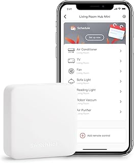 SwitchBot Hub Mini Smart Fernbedienung – IR-Sendersystem, Verbindung zu WLAN, Klimaanlagensteueru…