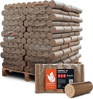 HEIZFUXX Holzbriketts Nestro XL Red 10kg x 96 Gebinde 960kg 1 Palette Hartholzbriketts Kaminbrike…