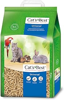 Cat’s Best Universal, 100 % pflanzliche Kleintierstreu, nicht klumpende Pellets aus Pflanzenfaser…