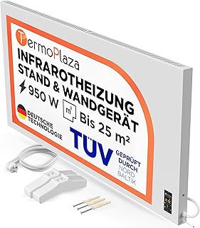 TermoPlaza Infrarotheizung mit Thermostat 950 W bis 25m² | Infrarot Wandheizung & Infrarotheizun…