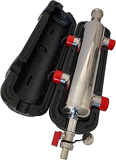 AQUA HEATING Hydraulische Weiche Gedämmt mit Schlammabschneider 4×1 Zoll GZ 2×1/2 Zoll GW Rostfr…