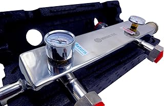 Hydraulische Weiche NORDIC TEC – für Heizung + thermische Isolierung, Manometer und Thermometer