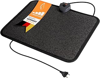 Mi-Heat Infrarot Heizmatte 40x50cm Fußschalter Thermostat 4 Heizstufen bis 45°C Temperatur fest…