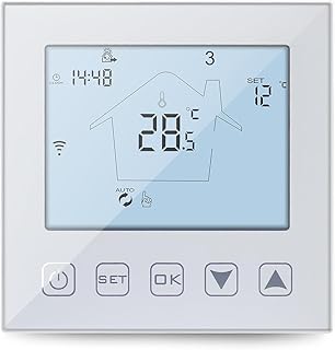 KETOTEK Smart Thermostat Fussbodenheizung Wasser 3A 230V WLAN Kompatibel mit Alexa, Intelligente …