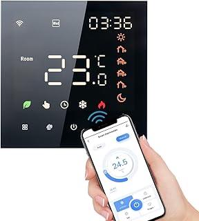 Snnozy Smart Tuya WiFi-Thermostat, Sprachsteuerung, 16 A, digitales programmierbares LCD-Display,…