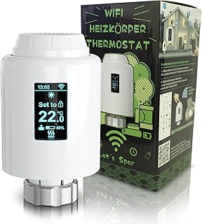 PULSAR Heizkörperthermostat Smart Thermostat Steuerung per App, Heizungsthermostat kompatibel mi…