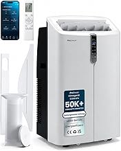 Pro Breeze Mobile Klimaanlage 12000 BTU Ultra Leise <50dB mit Abluftschlauch & Fensterabdichtung …