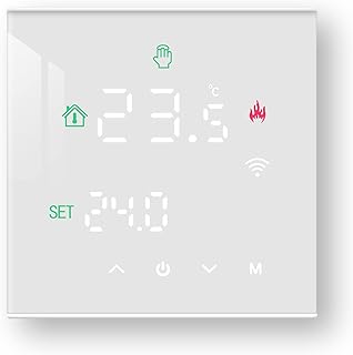 Beok Thermostat Heizung Smart, Programmierbar Thermostat Fussbodenheizung für Kesselheizung, WiF…