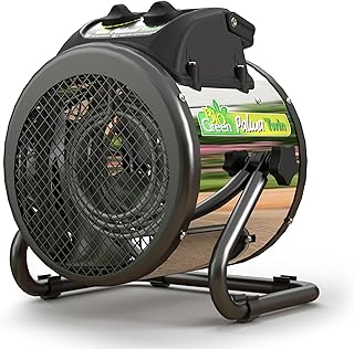 Bio Green Elektro-Gewächshausheizung Palma Twin mit manuellem Thermostat | 2 x 1000 Watt | 163 m…