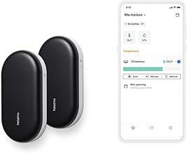 Netatmo 2er-Pack Intelligente Klimasteuerung, Vernetzte Klimaanlage für die Hitzewelle, Kompatib…