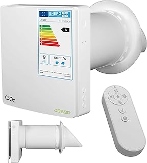 Eco Smart DZWR – Lüfter mit CO₂-Steuerung – Dezentrale Wohnraumlüftung mit Wärmerückgewin…