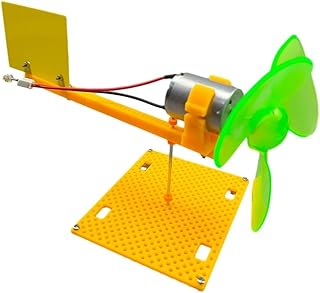 Miniatur-Windturbinensystem mit bürstenlosem Generator und Kunststoffklingen, um Kindern Konzept…