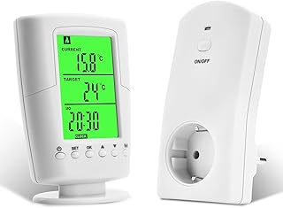 diymore Wireless Thermostat Steckdose, Infrarotheizung Thermostat mit Heizung- und Kühlmodus, St…