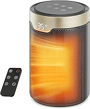 Heizlüfter Energiesparend, 24 Std Timer 32 dB Leiser 1500W PTC Keramik Elektrischer Heizlüfter …