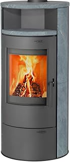 THERMIA Kaminofen München, Naturstein, 7 kW, Dauerbrand, Automatik grau