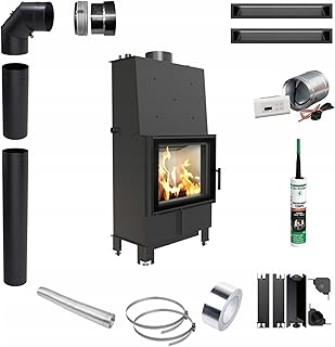 KRATKI Kaminöfen Wasserführende 12kW LUCY fi 200 Satz Wassertasche, Schwedenofen BImSchV Stufe 2