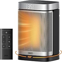 Dreo Heizlüfter Energiesparend Klein, 1500W Heizung Elektrisch mit Thermostat, 70° Oszillierend…