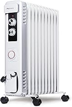 Pro Breeze 2500W Ölradiator mit 11 Heizrippen, Elektrischer Heizkörper, 24h Timer, Ölradiator …