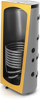 SUNEX® Pufferspeicher 300L für Heizung und Warmwasser, mit 1 Wärmetauscher, bis 95°C, mit Wä…