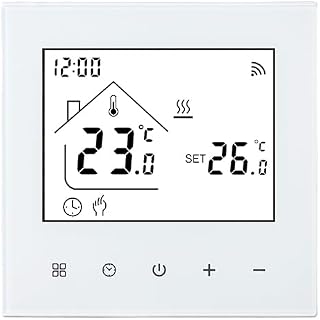 M4 Smart Wi-Fi Thermostat for Water & Underfloor Heating, 230V Digital Wall Thermostat, Tuya App …