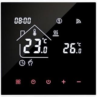 M4 White Smart Wi-Fi Thermostat for Underfloor & Water Heating, 230V Digital Wall Thermostat, Tuy…