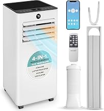 SereneLife Klimaanlage 7000BTU 2.05kW- 4-in-1 Mobiles Klimagerät mit WLAN, Heizen, Entfeuchten, …