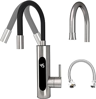 HOGART Elektrische Wasserhahn mit Durchlauferhitzer 230v für Küche, Garten, Bad, Wohnwagen, Cam…
