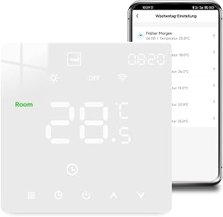 WiFi Thermostat Fussbodenheizung Für Wasser Fußbodenheizung | Programmierbar Raumthermostat, Th…
