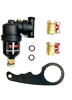 IBO 3/4″ Magnetischer Schlammabscheider Schmutzfänger, Magnet Filter Schmutzfänger, Magnetische…