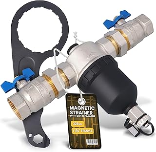 Instalguru Schmutzfänger Magnetabscheider 1 1/4“ DN32 Schlammabscheider Filter Wasserfilter Sch…