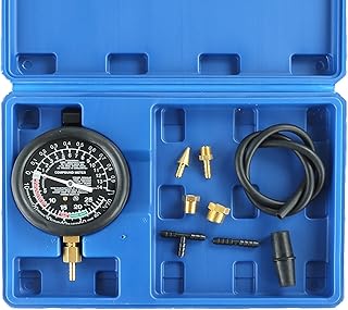 ATPEAM Unterdruck Manometer Set, Vakuummeter Vakuumtester kfz, Vakuumtester für Vergaser, Benzin…