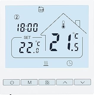 BEOK CONTROLS Thermostat Heizung Digital Programmierbar Thermostate Fussbodenheizung Raumthermost…
