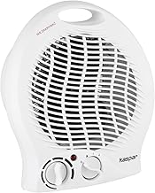 KASPAR Heizlüfter Klein Kompakt Thermoventilator Elektroheizer 1000 W 2000 W Mit Ventilatorfunkt…